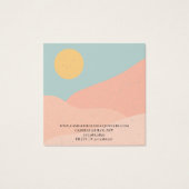 Boho Terracotta Abstrakte Wüstenjuwelen (Rückseite)