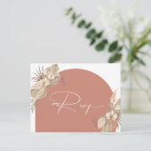 Boho Terracotta Arch Pampas Grass Erinnerung Postkarte (Stehend Vorderseite)