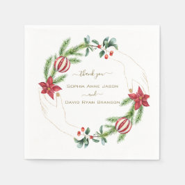 Boho Terracotta Arch Pampas Grass Floral Wedding Serviette