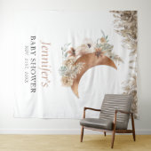 Boho Terracotta Babydusche Wandteppich (Beispiel (Horizontal))