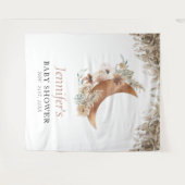 Boho Terracotta Babydusche Wandteppich (Vorderseite (Horizontal))