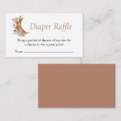 Boho Terracotta Babydusche Windelwanne Begleitkarte (Vorne/Hinten)