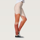 Boho Terracotta Berge, abstraktes Poster. Leggings (Rechts)