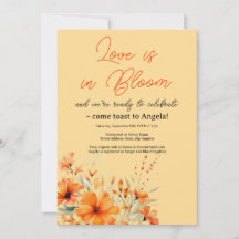 Boho Terracotta Bloral Bridal Dusche Einladung
