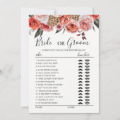 Boho terracotta Blume Braut oder Bräutigam Einladung (Vorderseite)