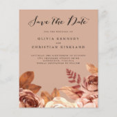 Boho Terracotta Botanical Save the Date (Vorderseite)