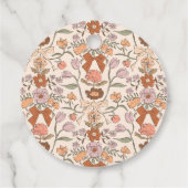 Boho Terracotta Bow Gastgeschenk Hochzeit Geschenkanhänger (Rückseite)