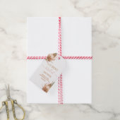 Boho terracotta Brautparty Geschenketiketten Geschenkanhänger (Mit Garn)