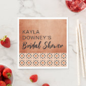 Boho Terracotta Brautparty Serviette (Beispiel)