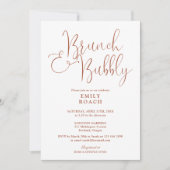 Boho Terracotta Brunch und Brautparty Einladung (Vorderseite)