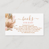 Boho Terracotta Bücher für Kinderkarte Begleitkarte (Vorderseite)