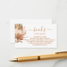 Boho Terracotta Bücher für Kinderkarte