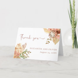 Boho Terracotta Dankeskarte