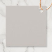 Boho Terracotta Desert Sun Mountains Abstrakt Geschenkanhänger (Rückseite)