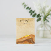 Boho Terracotta Designer Jewelry Holder Social Visitenkarte (Stehend Vorderseite)