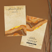 Boho Terracotta Designer Jewelry Holder Social Visitenkarte