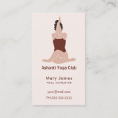 Boho Terracotta Earthy Yoga Instructor Terminkarte (Vorderseite)