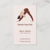 Boho Terracotta Earthy Yoga Instructor Terminkarte (Vorderseite)