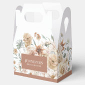 Boho Terracotta Floral Brautparty Geschenkschachtel (Geöffnet)