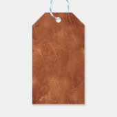 Boho Terracotta Floral Brautparty Vielen Dank Geschenkanhänger (Rückseite)