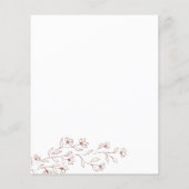 Boho Terracotta Floral Signature Art wir machen Ha Flyer (Hinten)