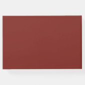 Boho Terracotta Floral Wedding Gästebuch (Rückseite)