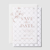 Boho Terracotta Floral Wedding Pergament Einladungen (Versetzt (Einladung))