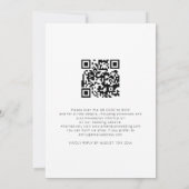 Boho Terracotta Florals QR Code Bohemisch Wedding Einladung (Rückseite)