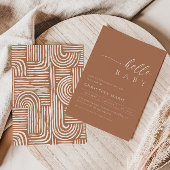 Boho Terracotta Gender Neutral Baby Dusche Einladung