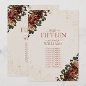 Boho Terracotta Greenery Floral Wedding Einladung (Vorne/Hinten)