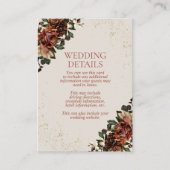 Boho Terracotta Grüne Details Karte (Vorderseite)