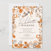 Boho terracotta handgemalt Bachelorette Wochenende Einladung (Vorderseite)