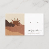 Boho Terracotta Handmade Juwelier Personalisiert Visitenkarte (Vorderseite)