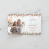 Boho Terracotta Hochzeitsfeier Einladung (Innenseite)