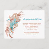 Boho Terracotta Hochzeitsunterkunft Begleitkarte (Vorderseite)