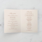 Boho Terracotta Hübsch Calligraphy Wedlet Booklet Programm (Innenseite)