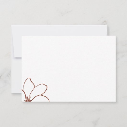 Boho Terracotta Indie Rustic Save the Date Einladung (Rückseite)