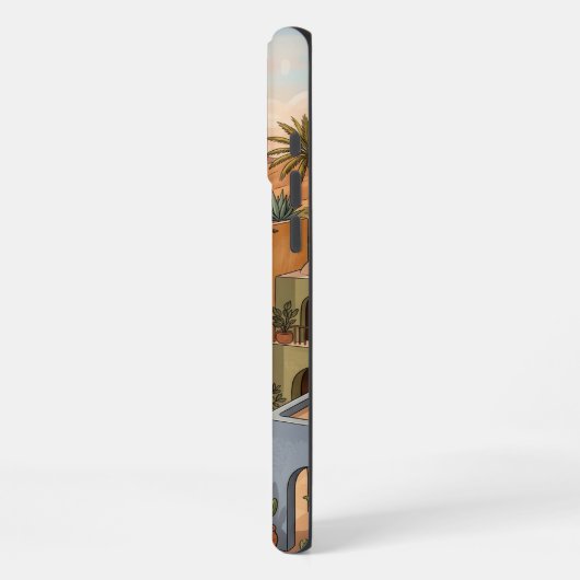 Boho Terracotta iPhone 16 Pro Max Case | Moroccan  Hülle (Linke Seite)