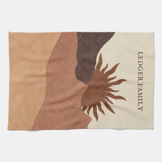 Boho Terracotta Küchentücher (Horizontal)