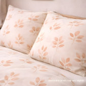 Boho Terracotta Leaf Botanical Pattern Pillowcase Kissenbezug