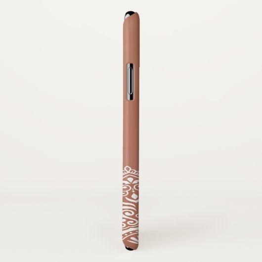 Boho Terracotta Mandala Individuelle Name Case-Mate iPhone Hülle (Hinten/Rechts)