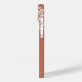 Boho Terracotta Mandala Individuelle Name Case-Mate iPhone Hülle (Rückseite / Links)