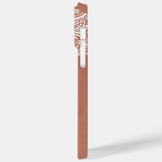 Boho Terracotta Mandala Individuelle Name Case-Mate iPhone Hülle (Rückseite / Links)