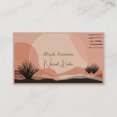 Boho Terracotta Meditative Wüste Business Card Visitenkarte (Vorderseite)