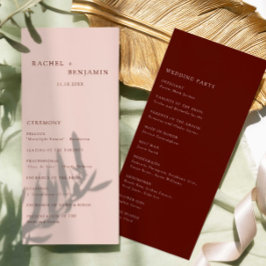 Boho Terracotta Minimal Wedding Ceremony Modern