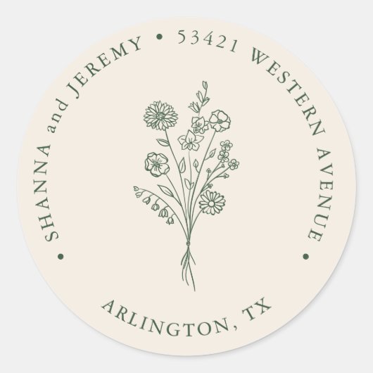 Boho Terracotta Museo Cantonale d'Arte | RÜCKSENDE Runder Aufkleber (Vorderseite)