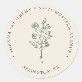 Boho Terracotta Museo Cantonale d'Arte | RÜCKSENDE Runder Aufkleber