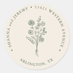 Boho Terracotta Museo Cantonale d'Arte   RÜCKSENDE Runder Aufkleber