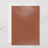 Boho Terracotta Mystical Moon Phases Handfasting Einladung (Rückseite)