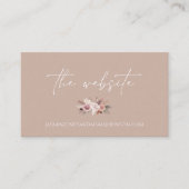 Boho Terracotta Neutral Dried Floral Wedding Begleitkarte (Vorderseite)